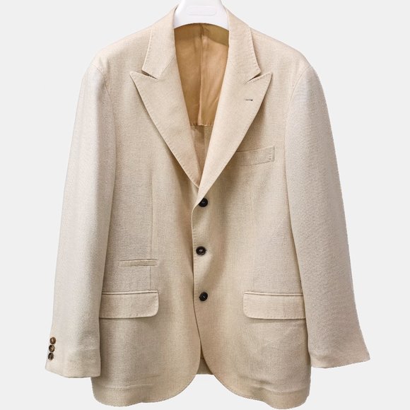 Brunello Cucinelli Men's Woven Cashmere Blazer - Picture 1 of 13
